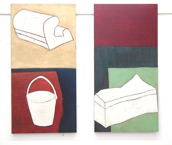 Belongings 1 and 2, 2002, each 50 x 100 cm